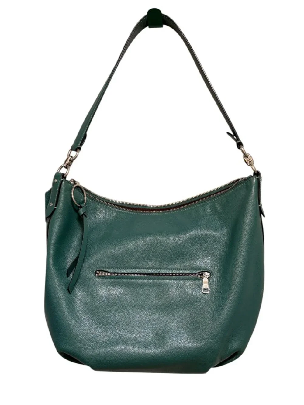 Coach Small Skylar Hobo Pebbled Leather Shoulder Bag Dark Turquoise